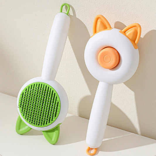 Self Cleaning Pet Hair Brush for Cats & Dogs