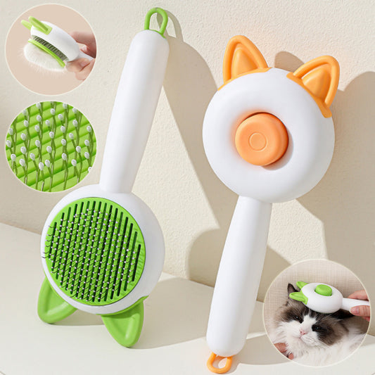 Self Cleaning Pet Hair Brush for Cats & Dogs